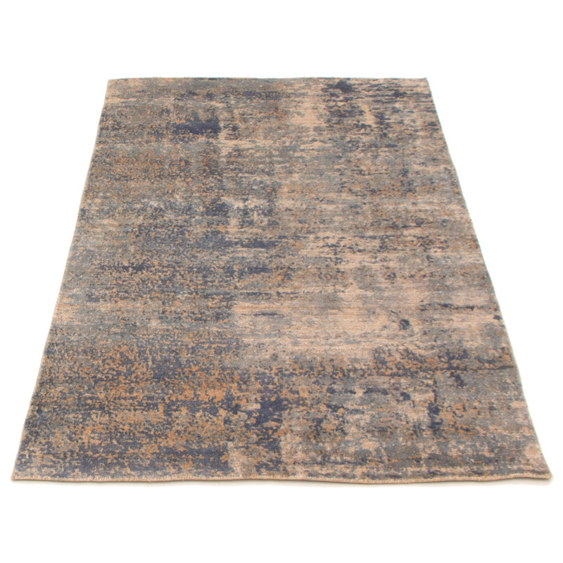 Tapis unique en laine gris New Age 4 pi 9 po x 7 pi 1 po Versia