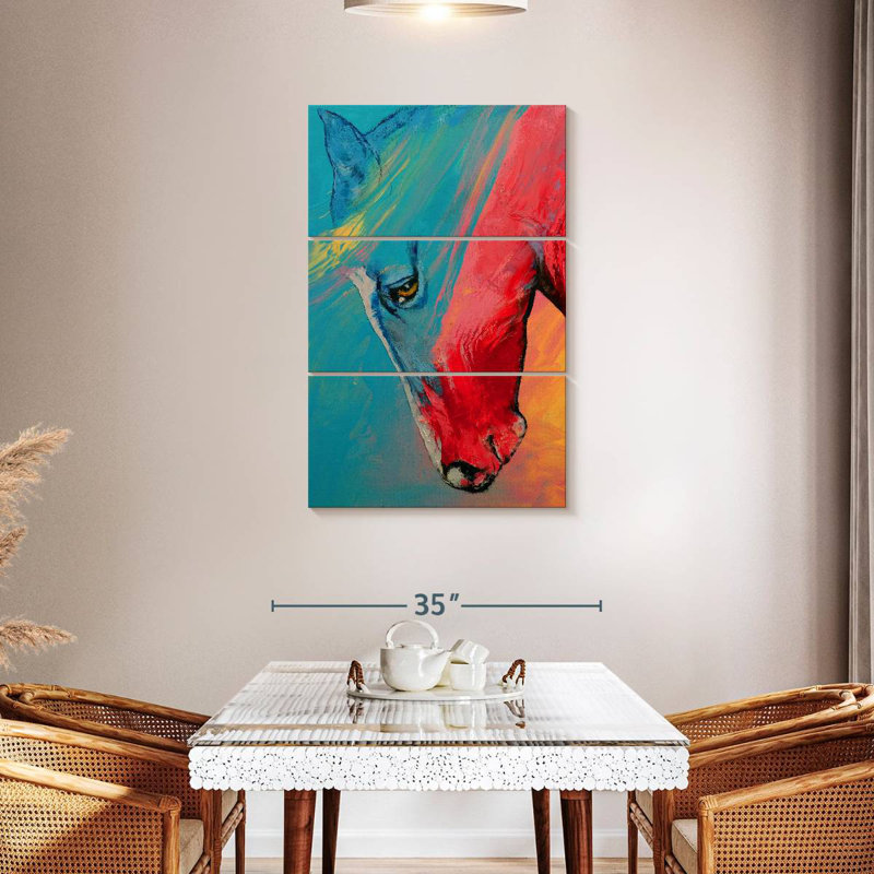 Brampt Multi Color Horse, 32" H x 20" W