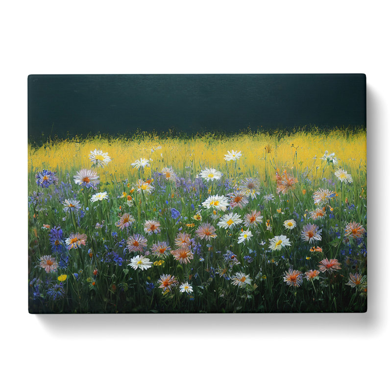Lovable Wildflowers Floral - Wrapped Canvas, 50cm H x 76cm W x 3cm D