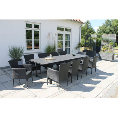 Jaidon Rectangular 11 - Piece 10 - Person 230Cm Long Dining Set