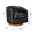 Fauteuil demi-tonneau pivotant de 29 po de largeur-1890388357
