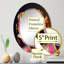 Miroir mural Rainbow Peony-109468655