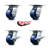 4 Piece Solid Poly Caster Set
