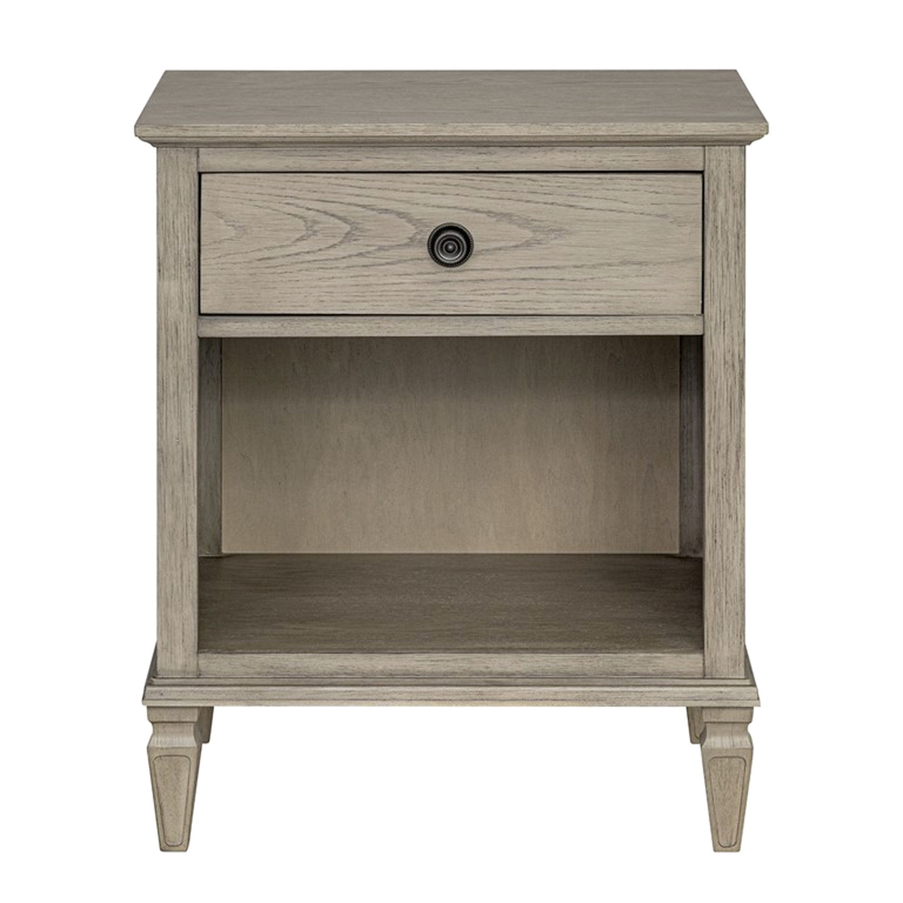 Canora Grey Night Stand With Reclaimed Grey Color Scheme, Open Storage — free download