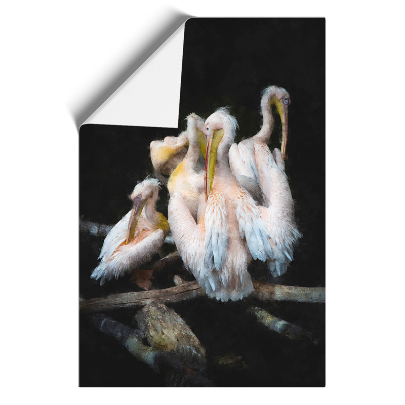 Pelicans - No Frame Print, 30cm H x 21cm W x 0.1cm D