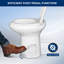 Toilette allongée une pièce (siège inclus)