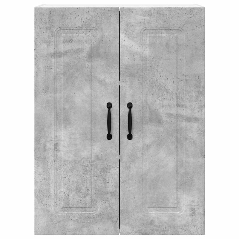 Vidaxl Kitchen Wall Cabinet Sonoma Oak 60 X 31 X 80 Cm Engineered Wood, 80cm H x 60cm W x 31cm D, Concrete Grey