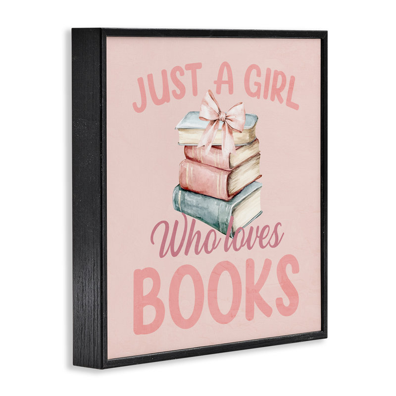 «Reader Girl Who Loves», giclée, conception par Kim Allen, H 17 po x l 17 po, Noir