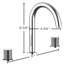 Robinet de salle de bain espacé 8 po Alessandra-129869613