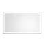Miroir mural de salle de bain 72 * 48 avec DEL - Lumen élevé, brouillard, aluminium noir mat