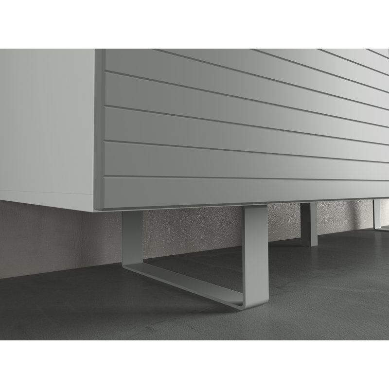 Eloiza 165cm Sideboard, White/Concrete