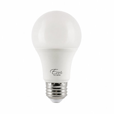 Euri Lighting A19 LED Bulbs, 9W, 810 lm, 60W Eq., 4000K, E26, Dimmable, CEC/JA8, UL, 2-Pack