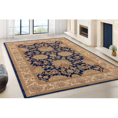 Tapis bleu marine Atterbury Agra