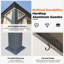 12 pi. L 20 pi. D Pavillon de jardin en aluminium