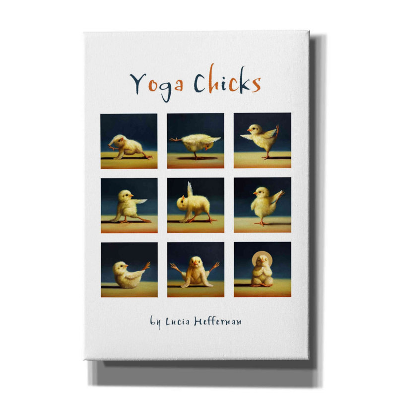 «Yoga Chicks Collage» par Lucia Heffernan - reproduction, H 26 po x l 18 po