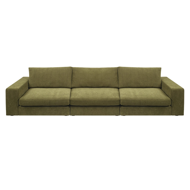 Canapé rembourré 140 po Ojai, Vert olive