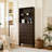 Entryway Shoe Storage Cabinet With 3 Flip Drawers. Solid Wood Legs, Walnut Color. Metal Handles, Drawers For Entryway. Construction, Modern Design, Spacious