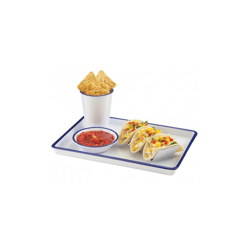 Enamelware 13" X 9" Melamine Serving Tray