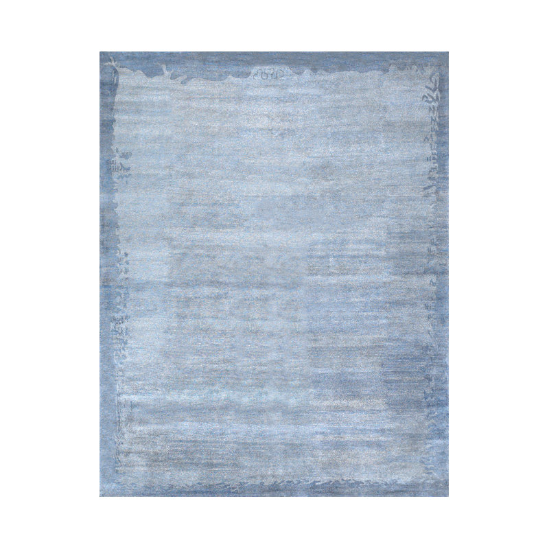 Contemporary Area Rug in Blue, Rectangle 12' x 15'