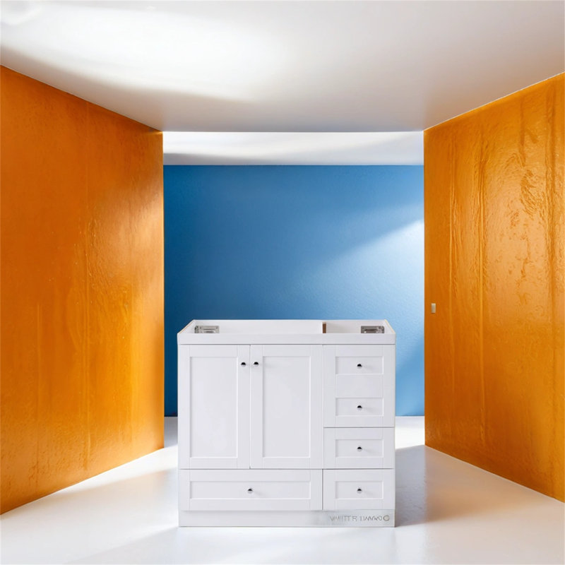 35'' Single Bathroom Vanity Base Only, White