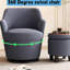 Chaise pivotante moderne à 360 ° avec tissu respirant bleu polyvalent pour décorer le bleu