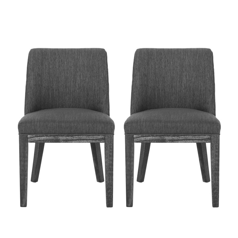 Chaise de salle à manger MP2 (ensemble de 2), Gris anthracite