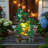 19.88"H Resin LED Fountain With Frogs Statue