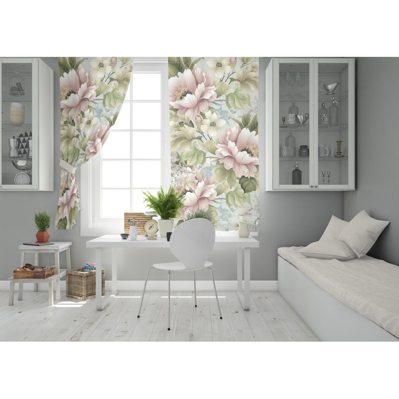 Jezelle Room Darkening Curtain Pair, 56" W x 78" L