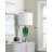 26'' Glass Table Lamp for Nightstand Deco Gradient Green Modern Lamp with Led Bulb