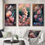 «Cherry Blossums», 3 pièces sur toile-636566931-636566933