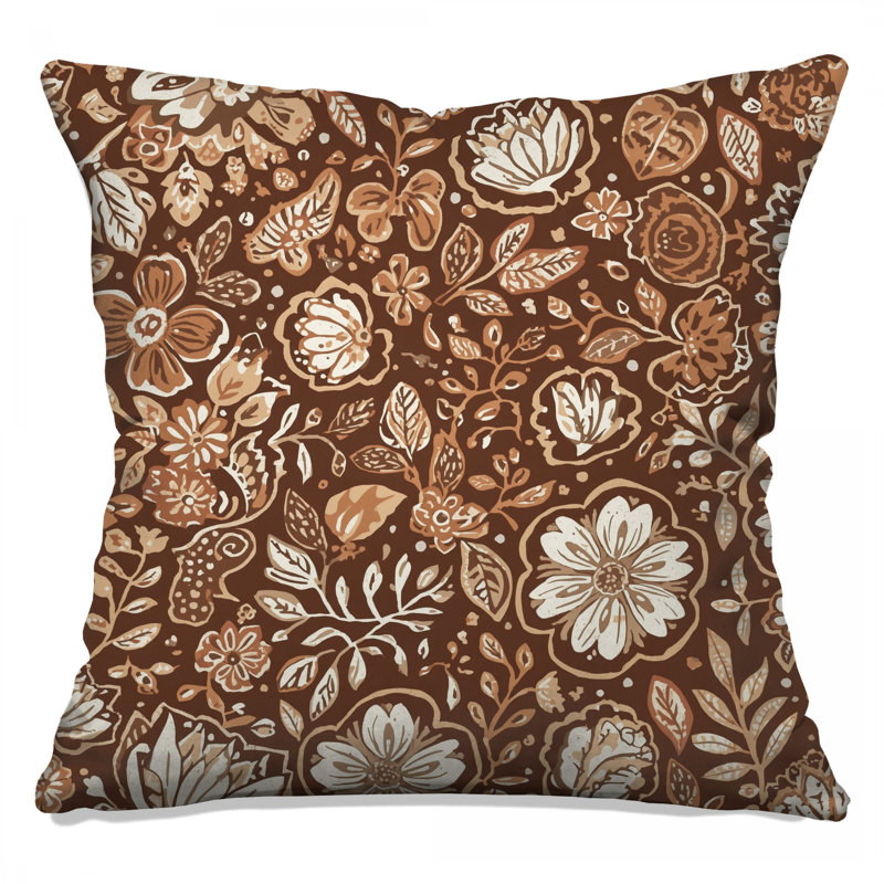 Coussins décoratifs à motif floral, 20 x 20 pouces