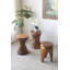 Table d'appoint en bois 11,8 x 11,8 x 18,9 pouces