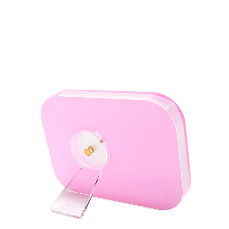 Cadre en acrylique pastel rose 4 po x 6 po, Rose pastel