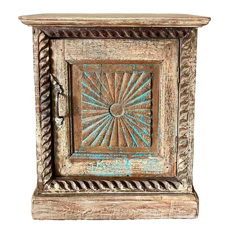 Ailiana 53cm W Solid Wood Bedside Table