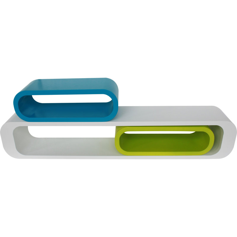 3 Piece, White/Blue/Green Matt Varnish
