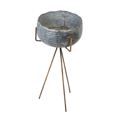 Handmade Metal Pot Planter