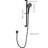 28-inch Slide Bar Handheld Shower With 59-inch Hose, Matte Black, Stainless Steel, Powerful Water Release For A Spotless Hose And In Offers Spray Easy Cleaning Options