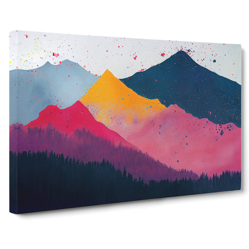 Mountain Splash Vol.4 Abstract - Wrapped Canvas, 35cm H x 50cm W x 3cm D
