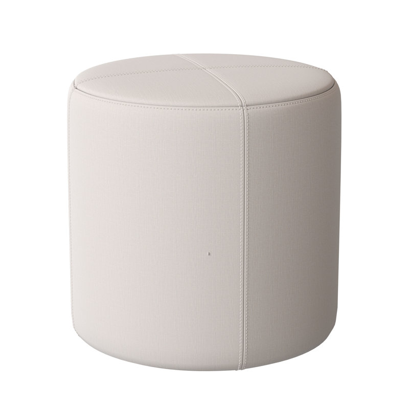 Porthleven Upholstered Ottoman, Lena White