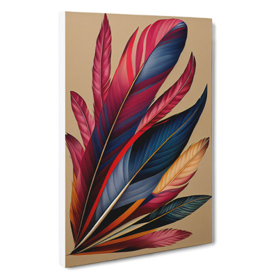 Awe Inspiring Feathers - Wrapped Canvas