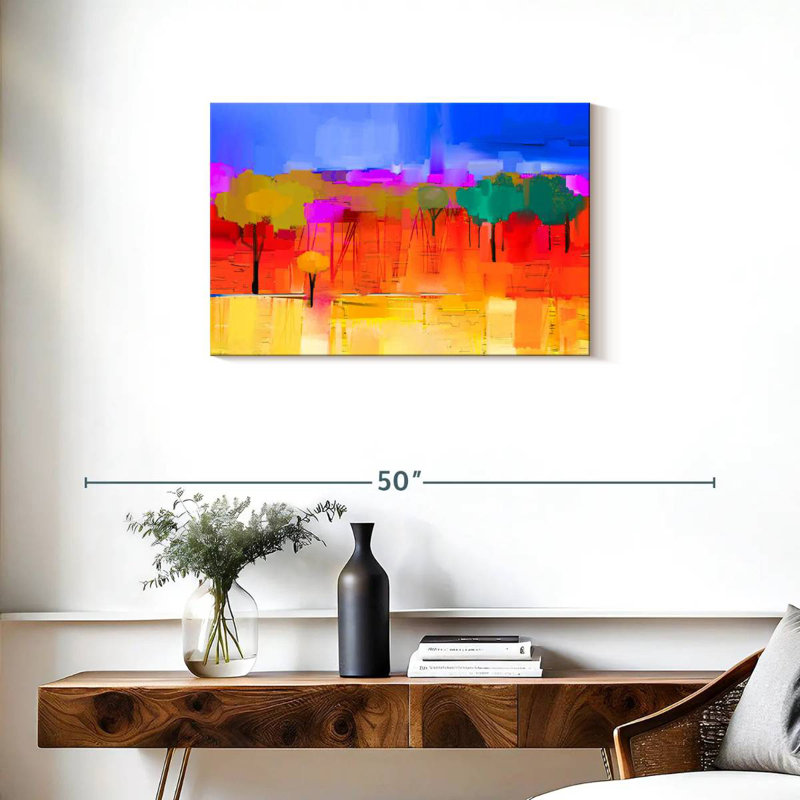 Avery Colourful Spring Trees, 20" H x 30" W
