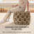 Marta 20" Dark Brown Upholstered Pouf Ottoman-117292799