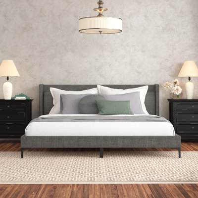 Mehar Upholstered Low Profile Platform Bed