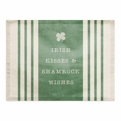 Napperon 10,5 po Dau Irish Kisses and Shamrock Wishes