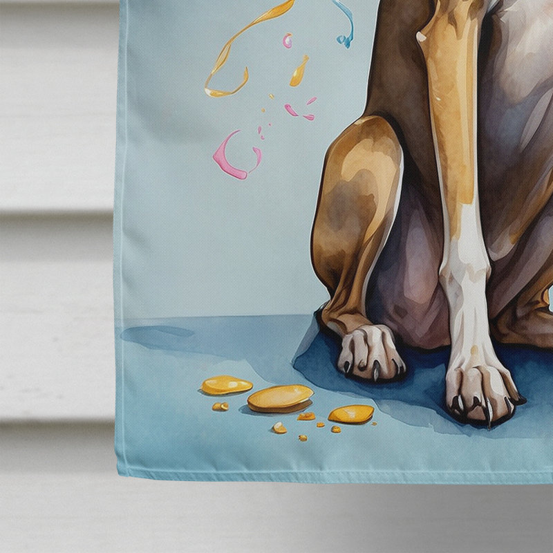 Drapeau «Happy Birthday House», Lévrier anglais