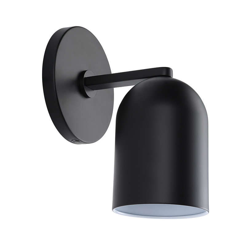 Applique murale Allory, Noir mat