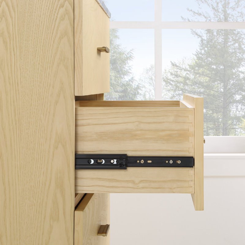 Commode 4 tiroirs 36 po Dondi, Frêne naturel