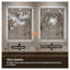 Miroir de salle de bain 24 po x 32 po DEL avec cadre en aluminium, lumière de meuble-lavabo à intensité variable