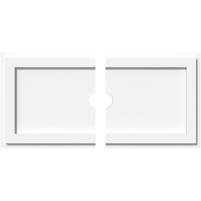 Rectangle Architectural Grade PVC Contemporary Ceiling Medallion