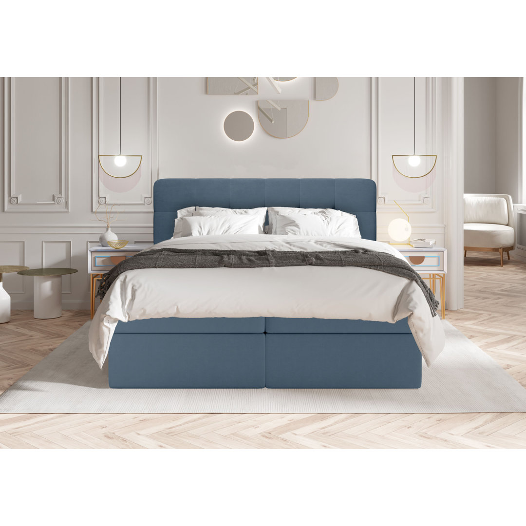 Boxspringbett Callini mit Topper und Bettkasten